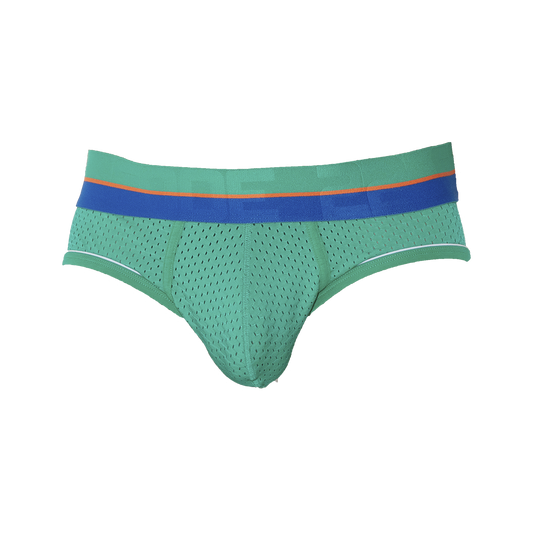 CODE 22 Bright Mesh Brief Green