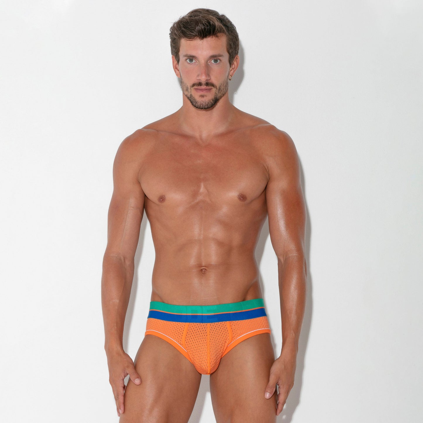 CODE 22 Bright Mesh Brief Orange