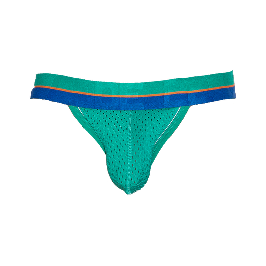 CODE 22 Bright Mesh Jockstrap Green