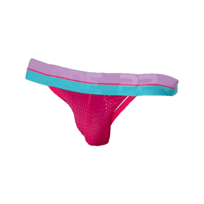 CODE 22 Bright Mesh Jockstrap Pink