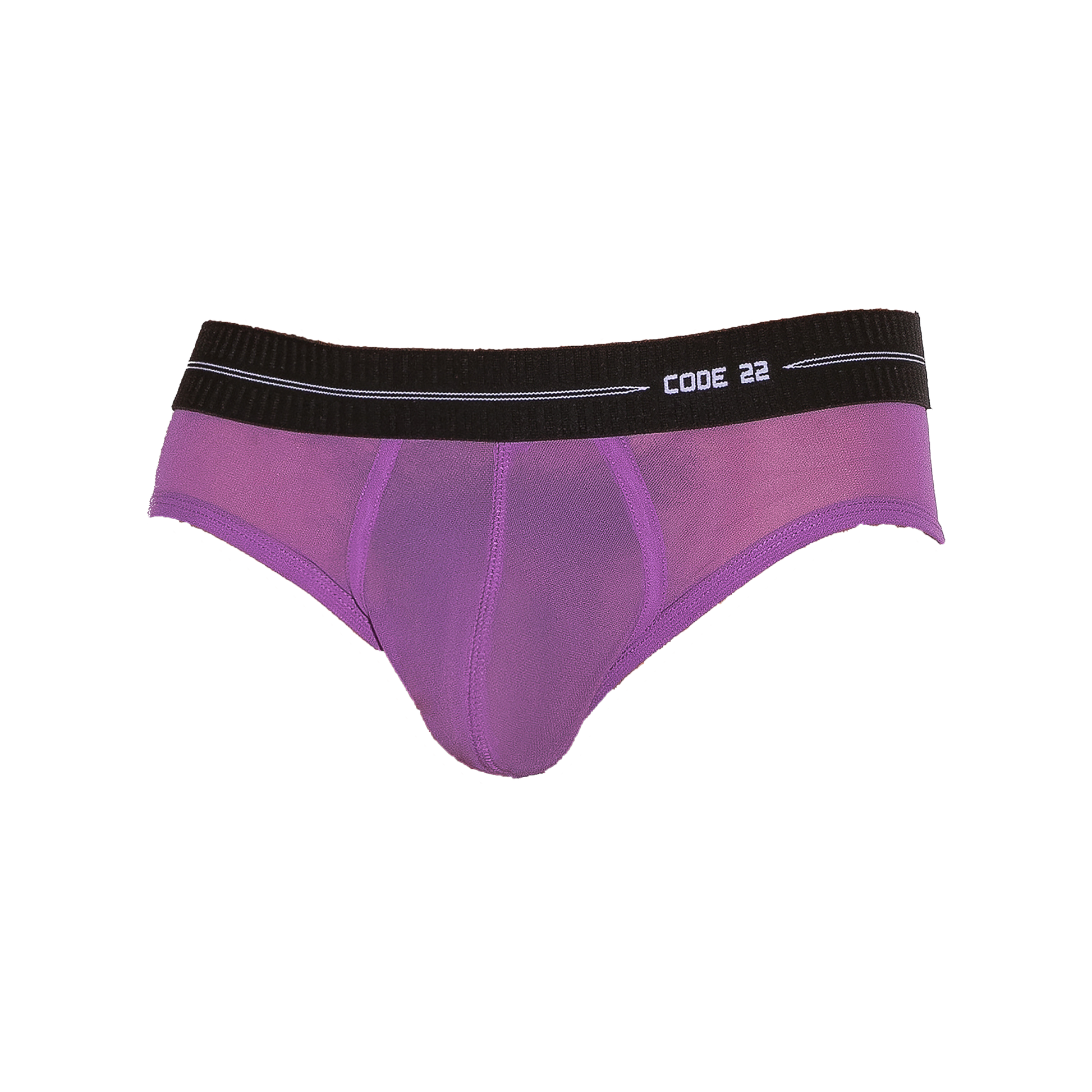 CODE 22 Sheer Mesh Brief Grape