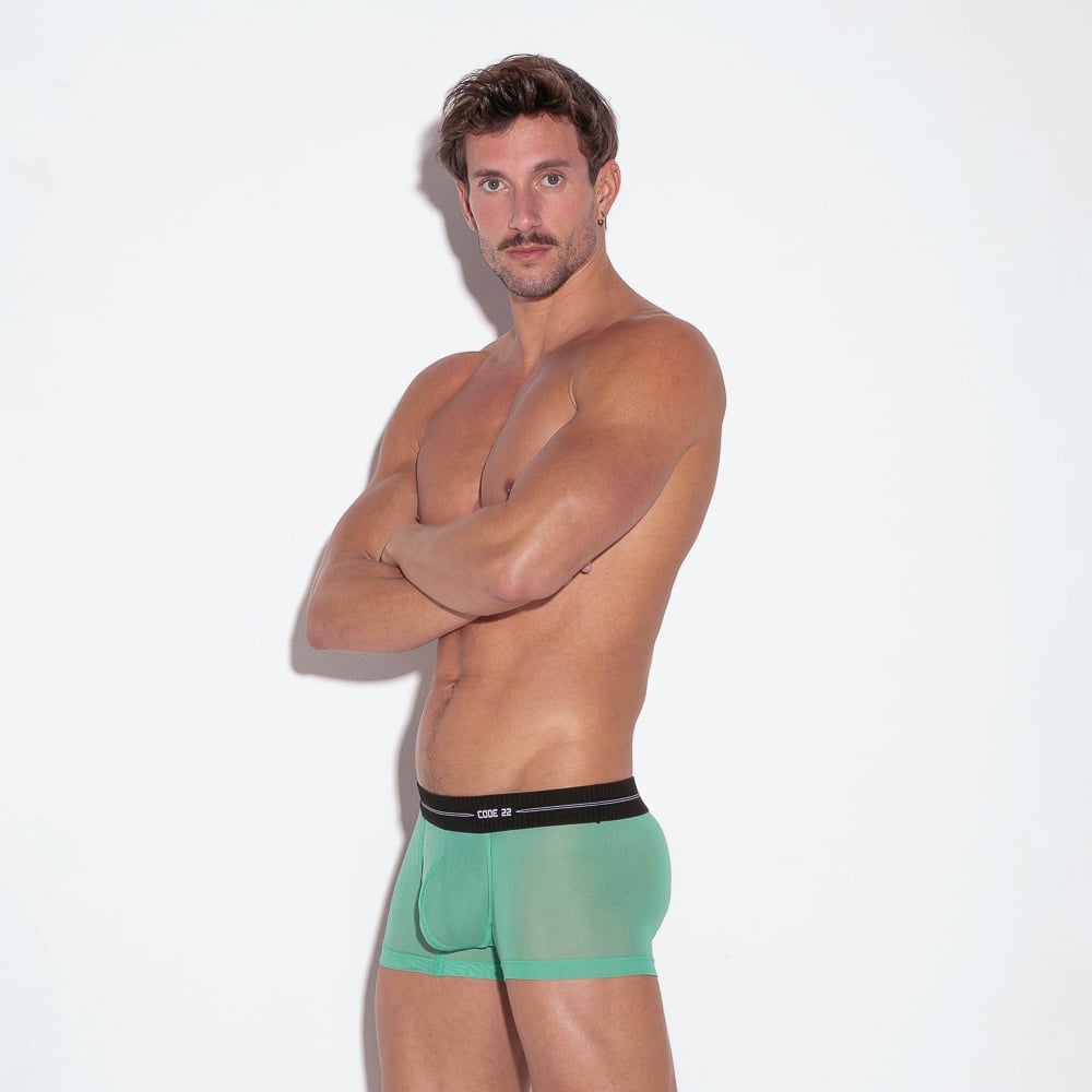 CODE 22 Sheer Mesh Trunk Green