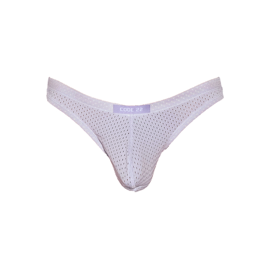 CODE 22 Sport Mesh Bay Thong Lavander