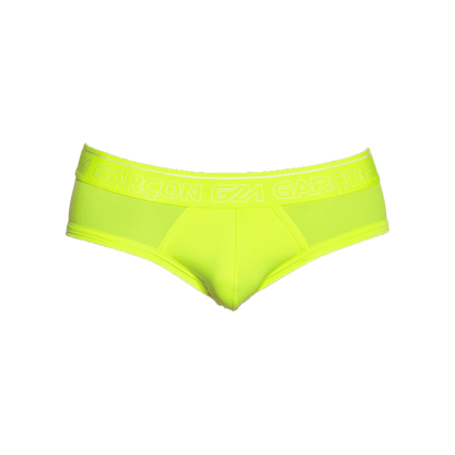 Garçon Lettre jaune fluo