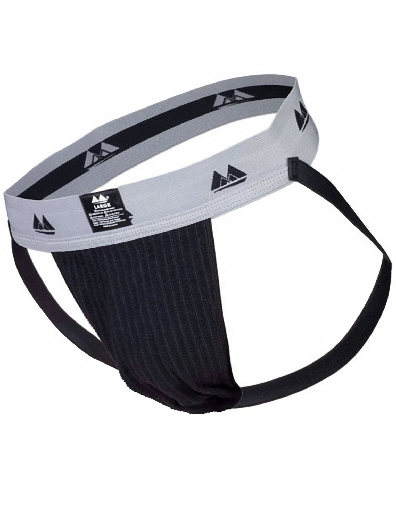 MM Sports Original Edition Swimmer/Jogger Jockstrap 2 inch Black