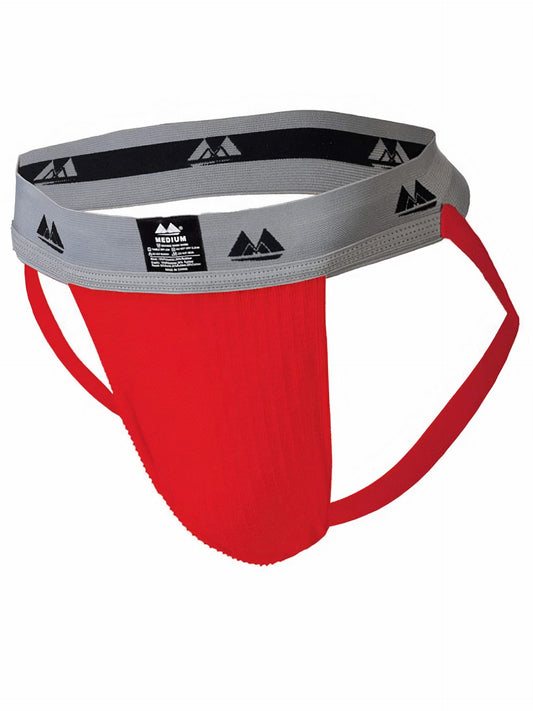 MM Sports Original Edition Swimmer/Jogger Jockstrap 2 inch Red