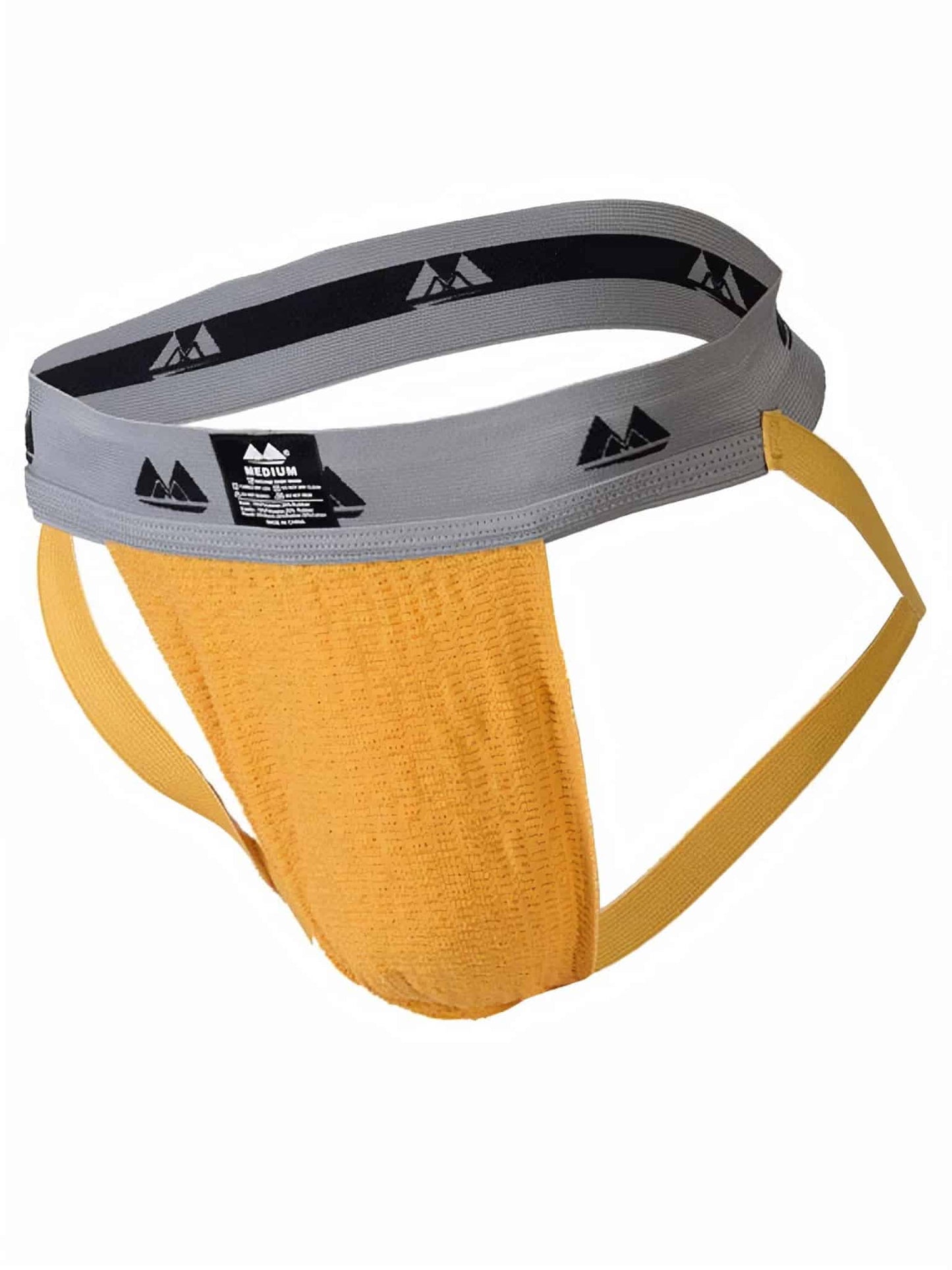 MM Sports Original Edition Swimmer/Jogger Jockstrap 2 inch Yellow