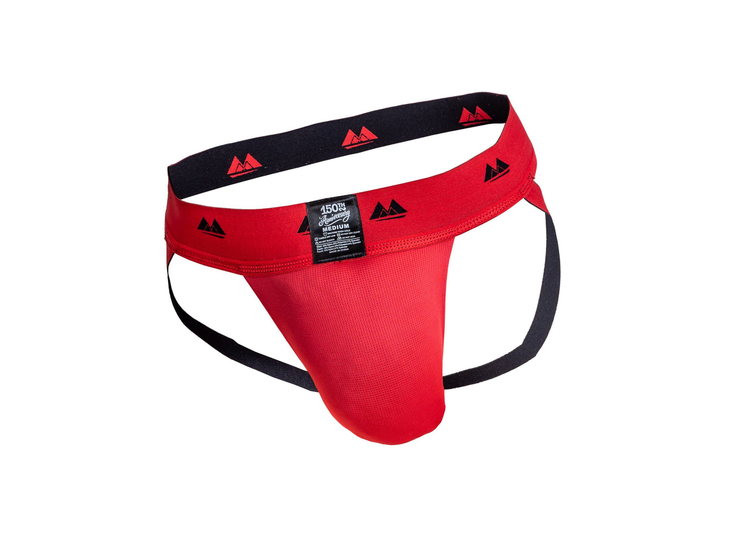 MM Sports The Original Jockstrap 2 inch Reversible Black/Red