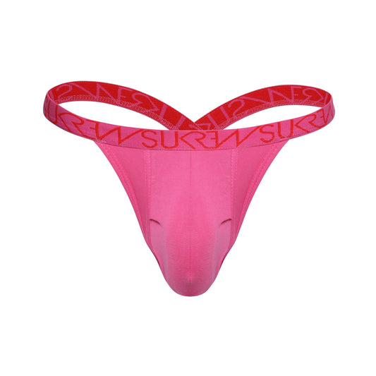 Sukrew Bubble Thong Multipack 1 x Red, 1 x Pineapple Yellow, 1 x Carnival Pink - XXL