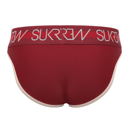SUKREW Classic Brief Burgundy/Cream