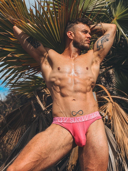 SUKREW Perizoma classico rosa tropicale