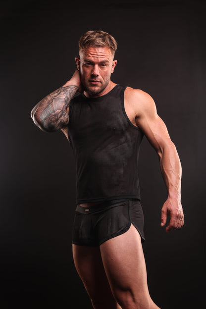 SUKREW Net Vest Nightlife Black