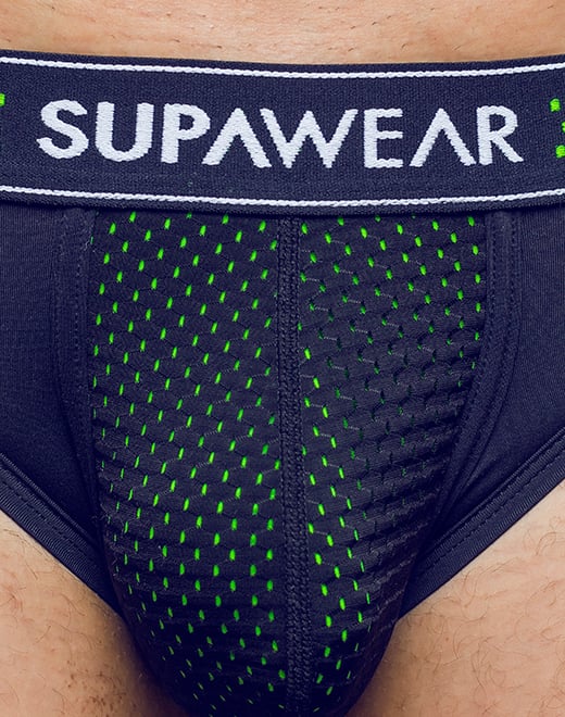 SUPAWEAR Mesh Brief Neon Green