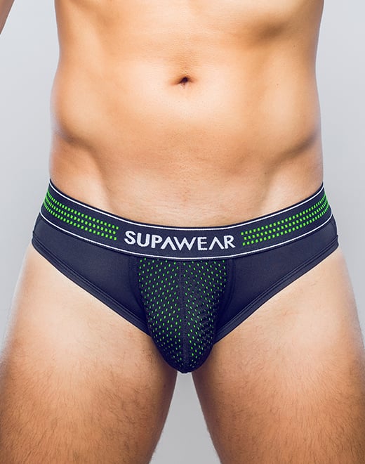 SUPAWEAR Mesh Brief Neon Green