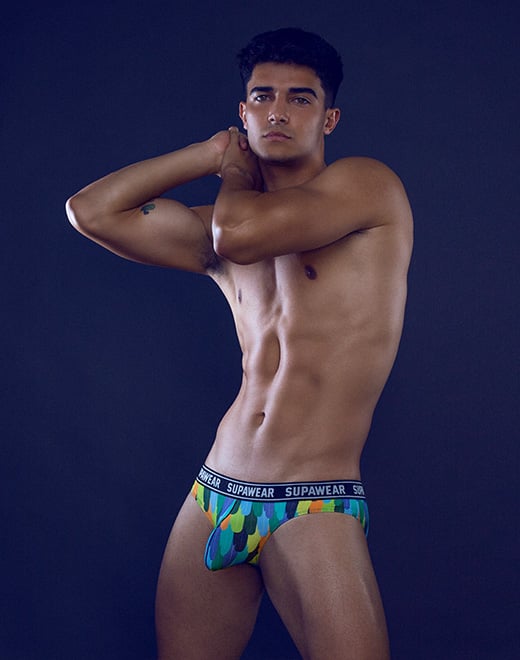 SUPAWEAR POW bogstav påfugl